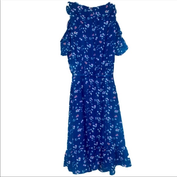 Cold-Shoulder Floral Dress 🌸💙 - Picture 2 of 13